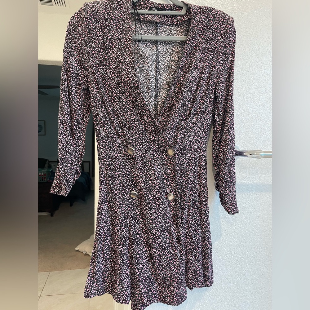 Zara flower Wrap romper skort bottom size xs